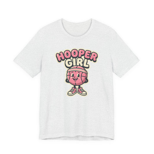 Hooper Girl Basketball T-Shirt | Retro Cartoon Tee | Perfect Gift for Female Players