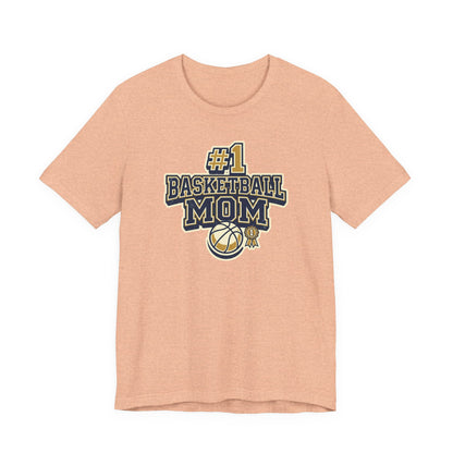 #1 Basketball Mom Tee | Navy & Gold Award Graphic | Perfect Gift for Hooper Parents