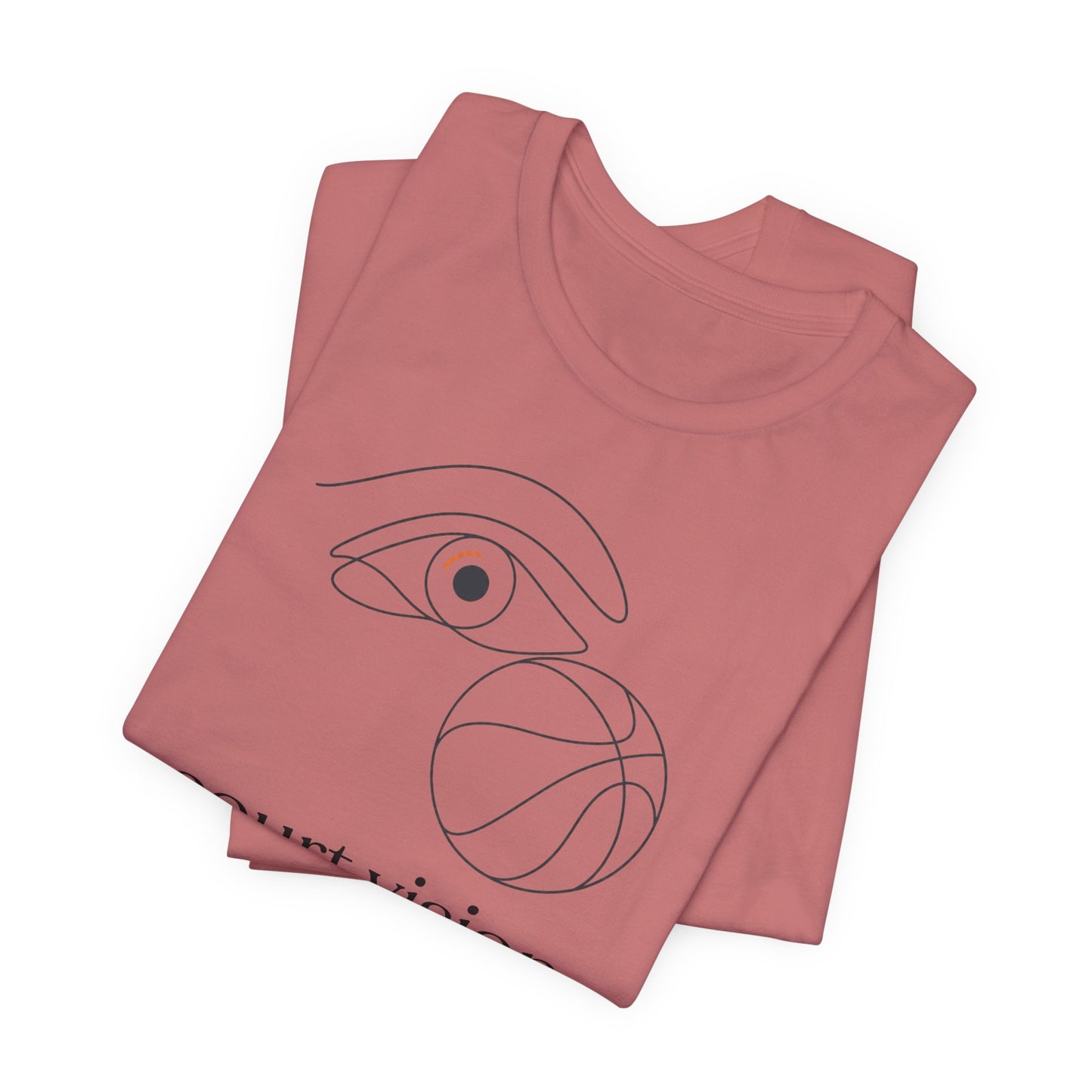 Court Vision Basketball T-Shirt | Minimalist Hooper Tee | Perfect Gift for Players