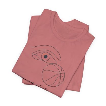 Court Vision Basketball T-Shirt | Minimalist Hooper Tee | Perfect Gift for Players