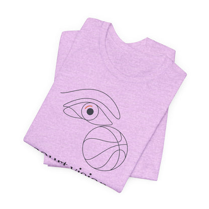 Court Vision Basketball T-Shirt | Minimalist Hooper Tee | Perfect Gift for Players