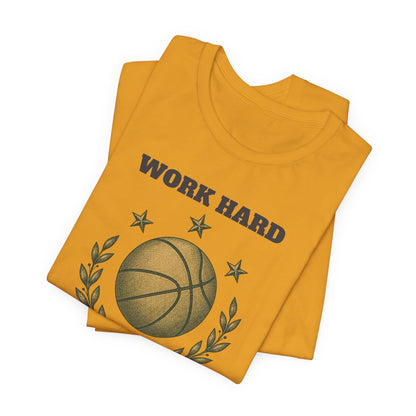 Work Hard Dream Big Basketball T-Shirt | Motivational Hooper Tee | Perfect Gift