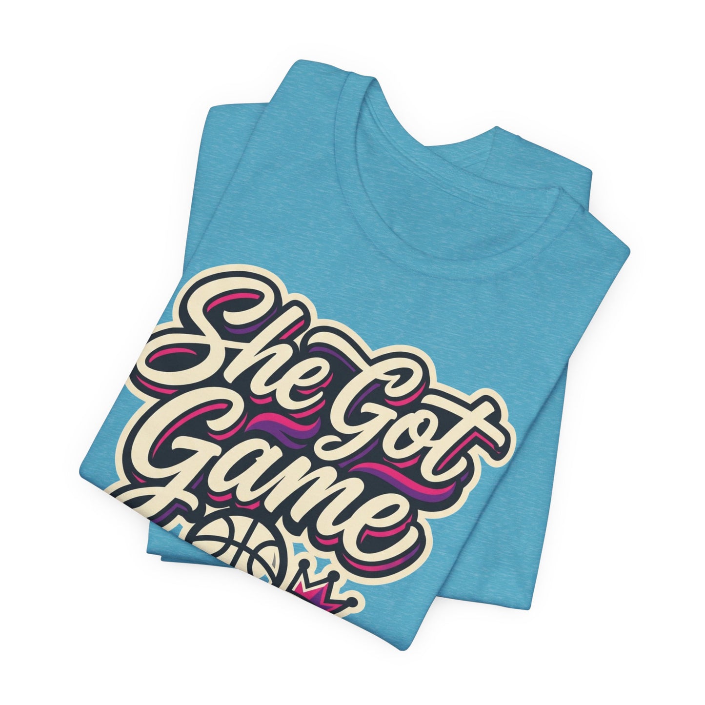 She Got Game Basketball T-Shirt | Women's Hoops Tee | Perfect Gift for Female Players