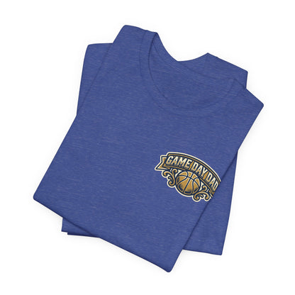 Game Day Dad Basketball T-Shirt | Navy & Gold Hooper Tee | Perfect Dad Gift