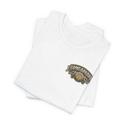 Game Day Dad Basketball T-Shirt | Navy & Gold Hooper Tee | Perfect Dad Gift