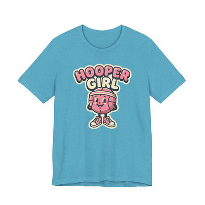 Hooper Girl Basketball T-Shirt | Retro Cartoon Tee | Perfect Gift for Female Players