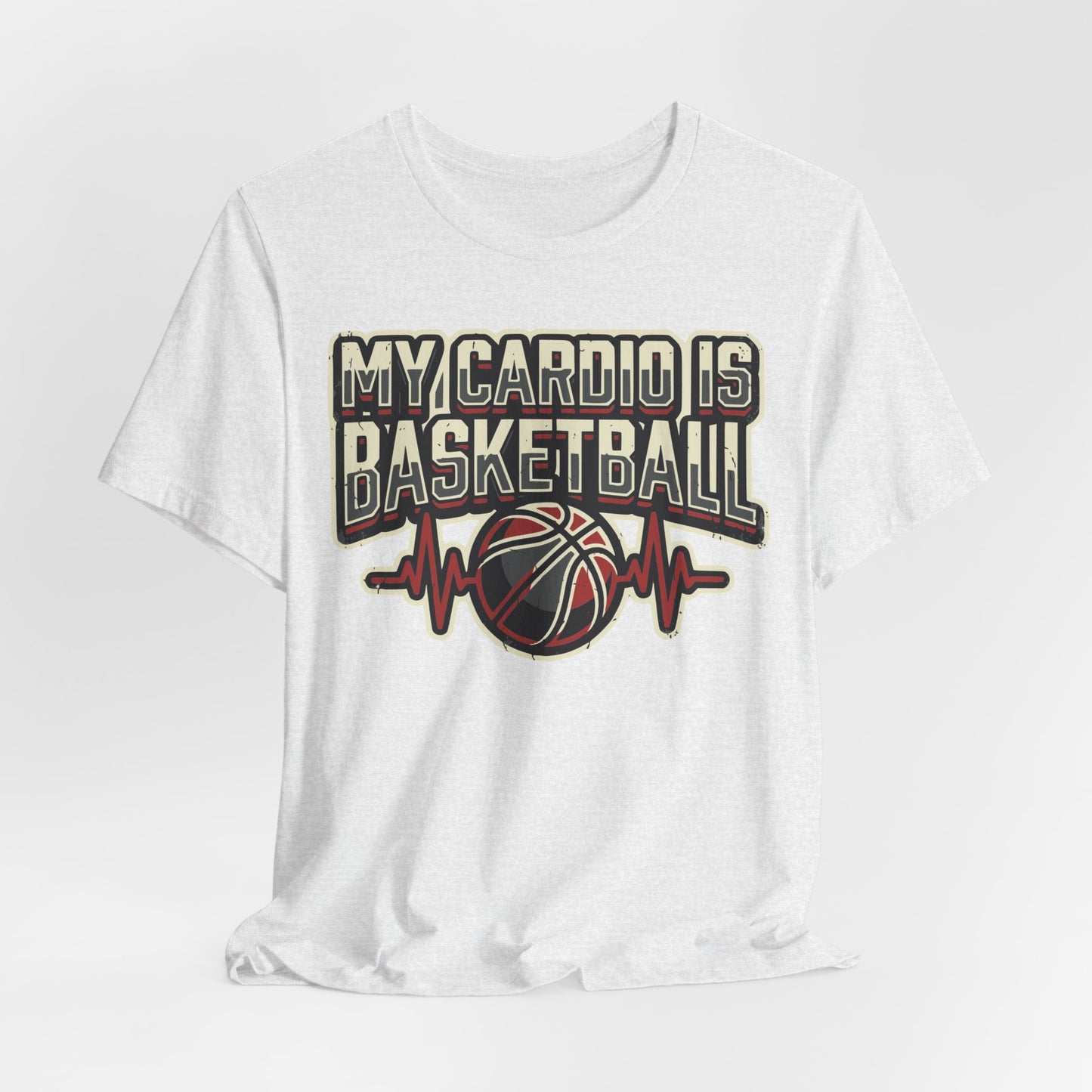 My Cardio is Basketball T-Shirt | Herzschlag Hooper Tee | Geschenk für Spieler