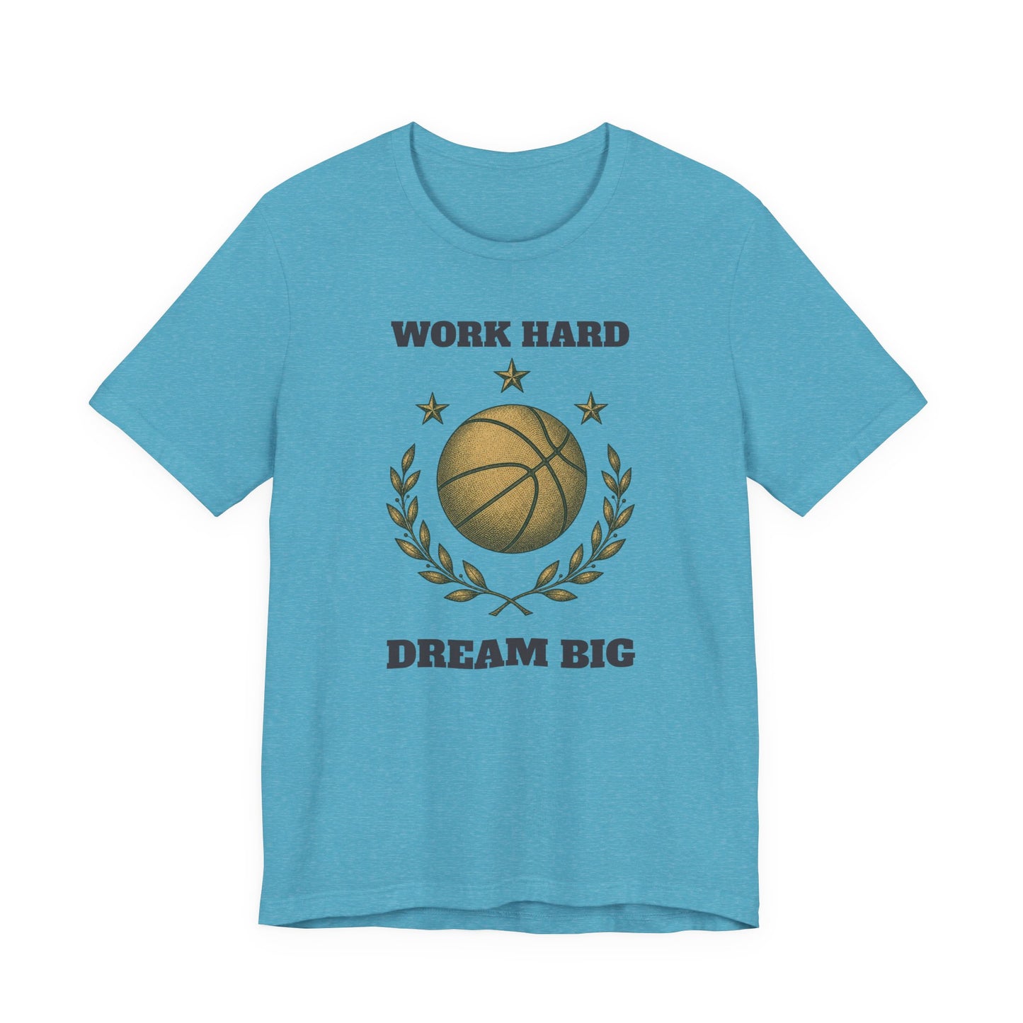 Work Hard Dream Big Basketball T-Shirt | Motivations-Hooper Tee | Perfektes Geschenk