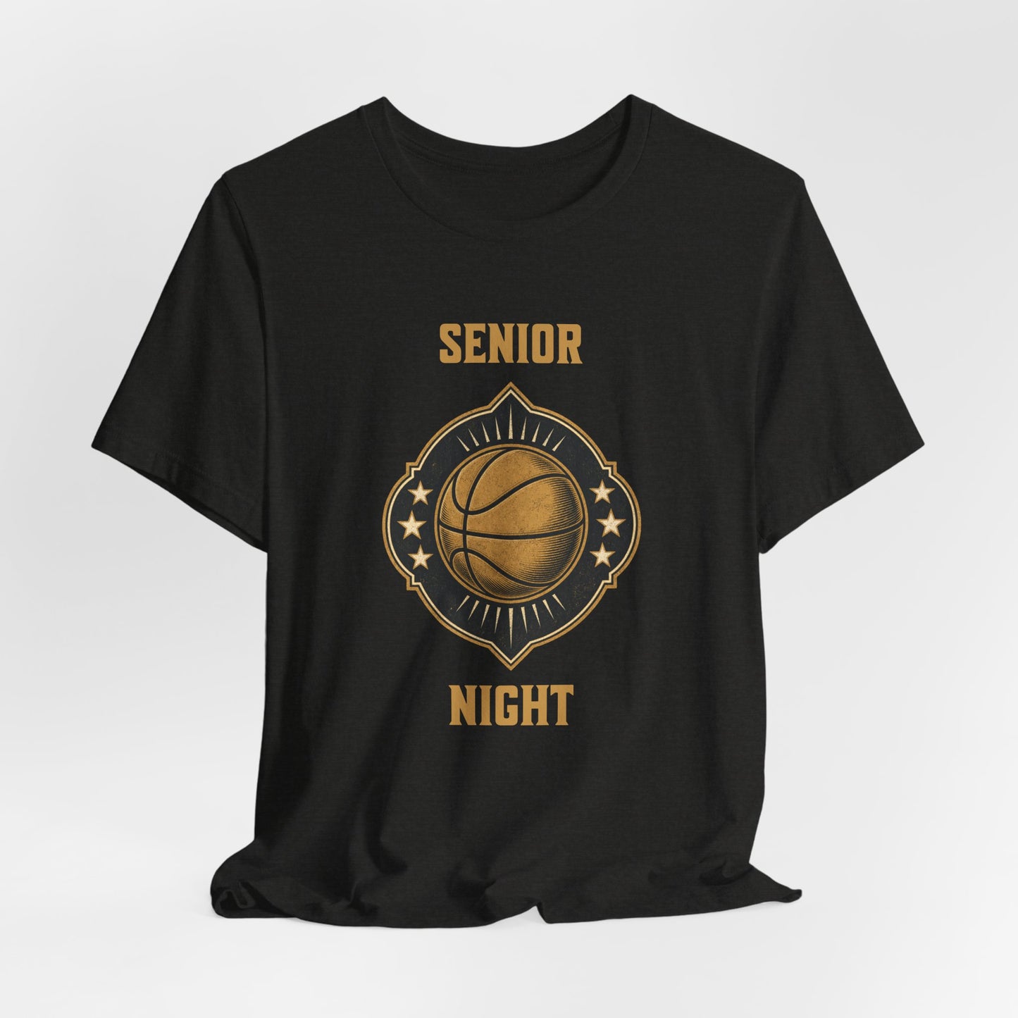 Senior Night Basketball T-Shirt | Gold & Black Hooper Tee | Perfect Gift