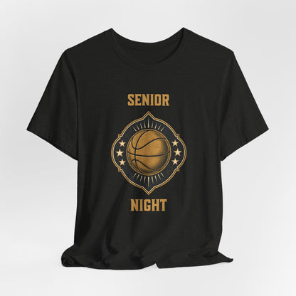 Senior Night Basketball T-Shirt | Gold & Black Hooper Tee | Perfect Gift