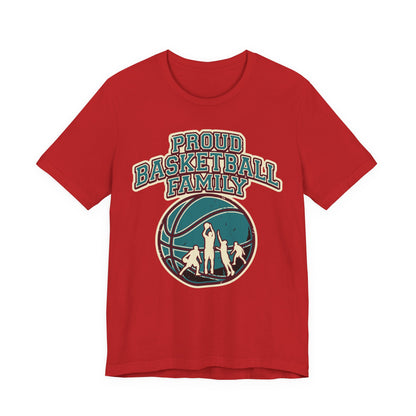 Proud Basketball Family T-Shirt | Vintage Hooper Tee | Perfect Gift for Players