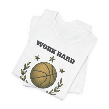 Work Hard Dream Big Basketball T-Shirt | Motivational Hooper Tee | Perfect Gift