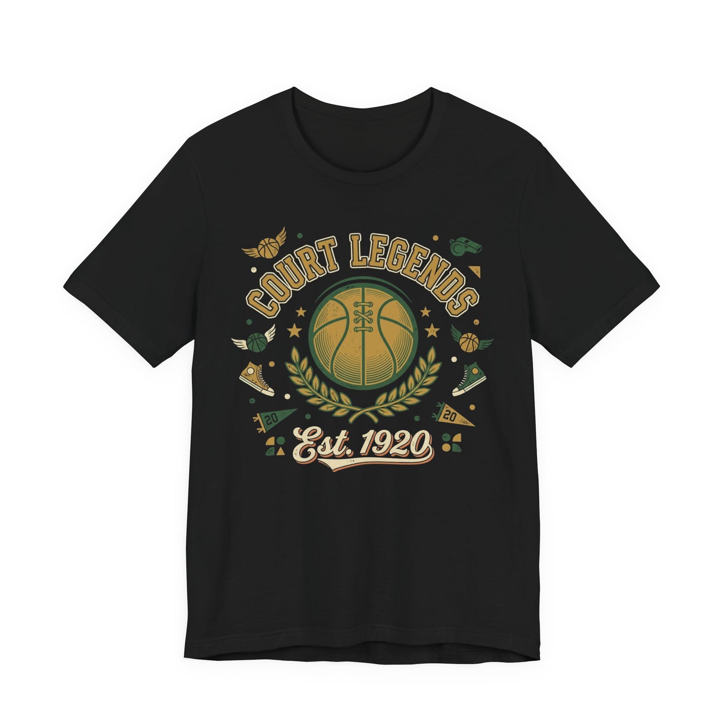 Court Legends Est. 1920 Basketball T-Shirt | Vintage Coach Tee | Premium Hoopers Gift