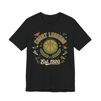 Court Legends Est. 1920 Basketball T-Shirt | Vintage Coach Tee | Premium Hoopers Gift