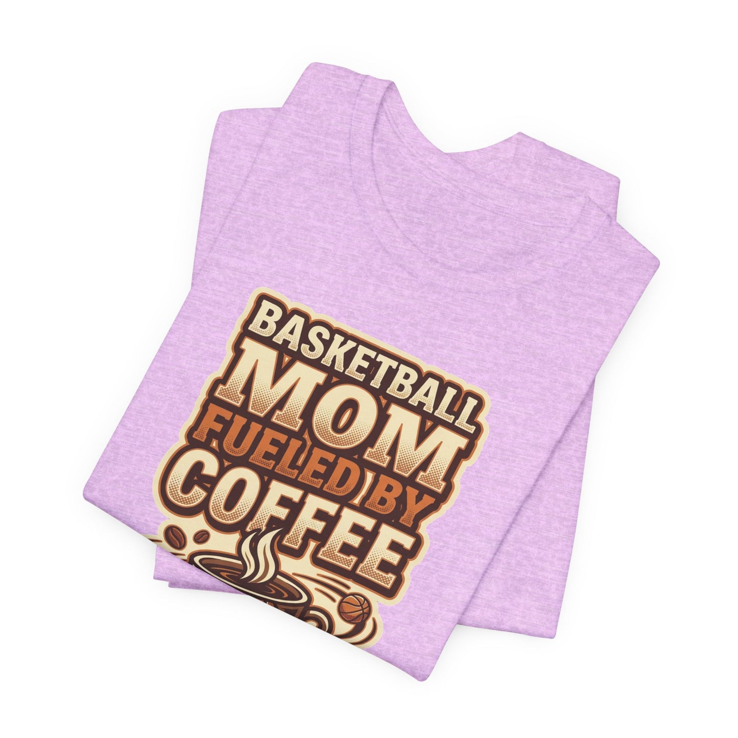 Basketball Mom Fueled by Coffee T-Shirt | Hooper Mom Tee | Perfektes Geschenk