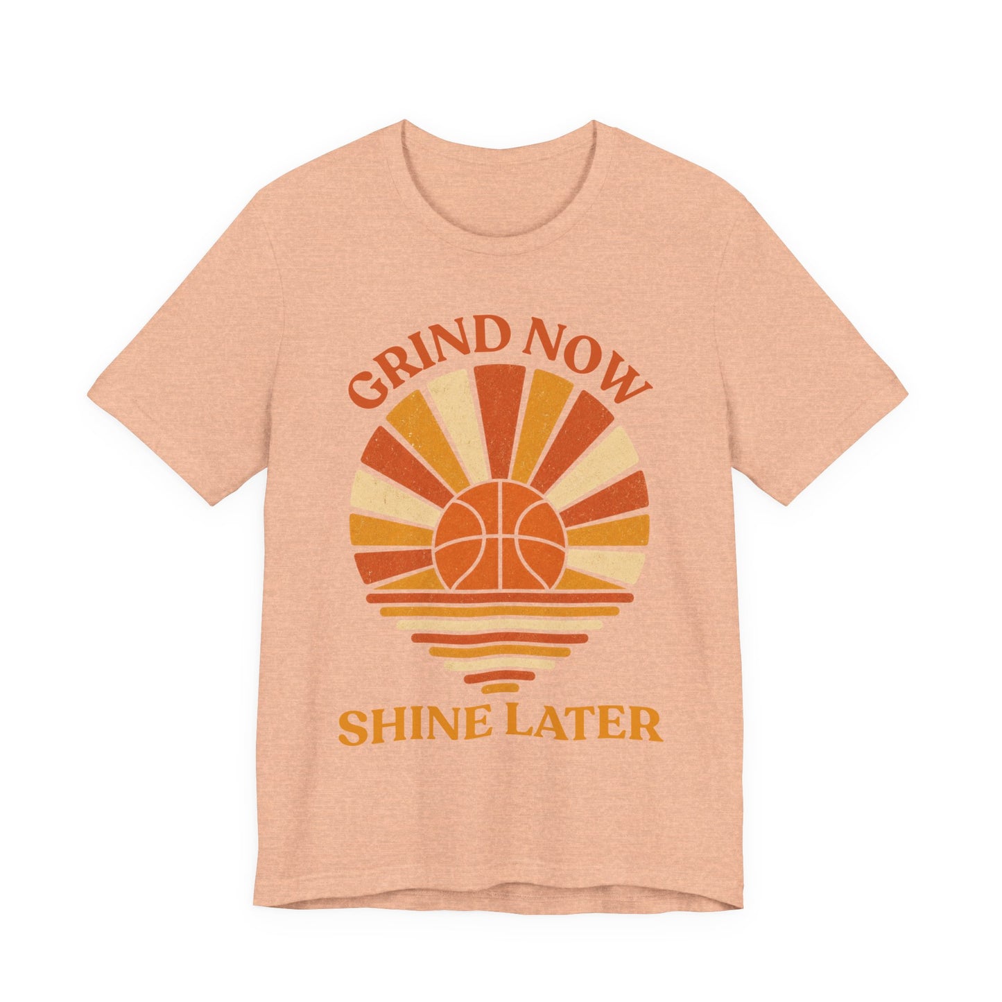 Grind Now Shine Later Basketball T-Shirt | Motivations Tee | Geschenk für Baller