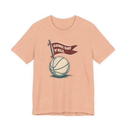 Game Day Y'all Basketball T-Shirt | Vintage Flag Tee | Perfect Gift for Hoopers