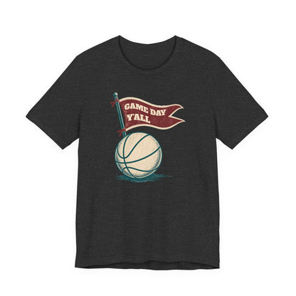 Game Day Y'all Basketball T-Shirt | Vintage Flag Tee | Perfect Gift for Hoopers