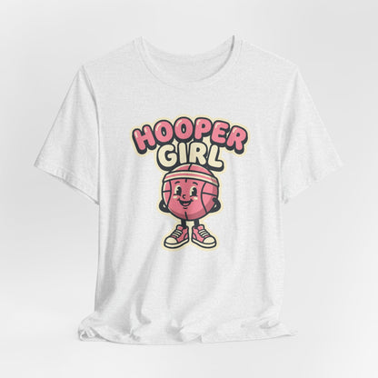 Hooper Girl Basketball T-Shirt | Retro Cartoon Tee | Perfect Gift for Female Players