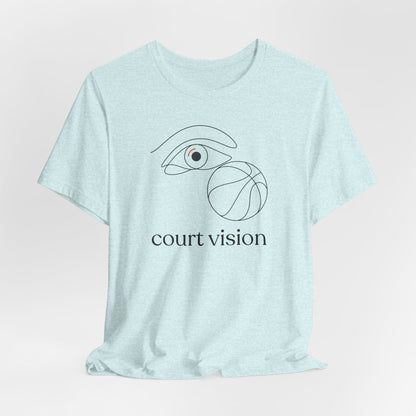 Court Vision Basketball T-Shirt | Minimalist Hooper Tee | Perfect Gift for Players
