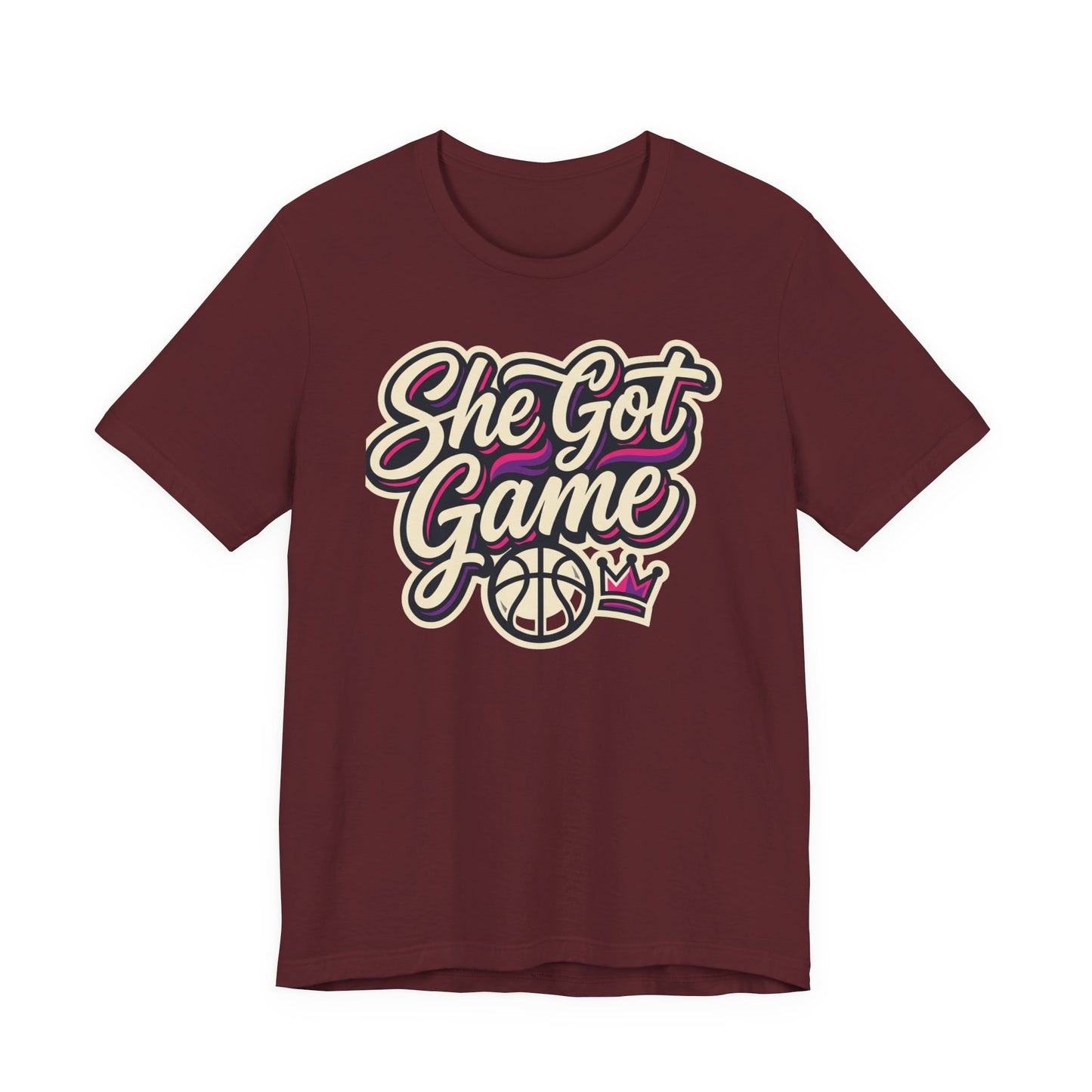 She Got Game Basketball T-Shirt | Women's Hoops Tee | Perfect Gift for Female Players