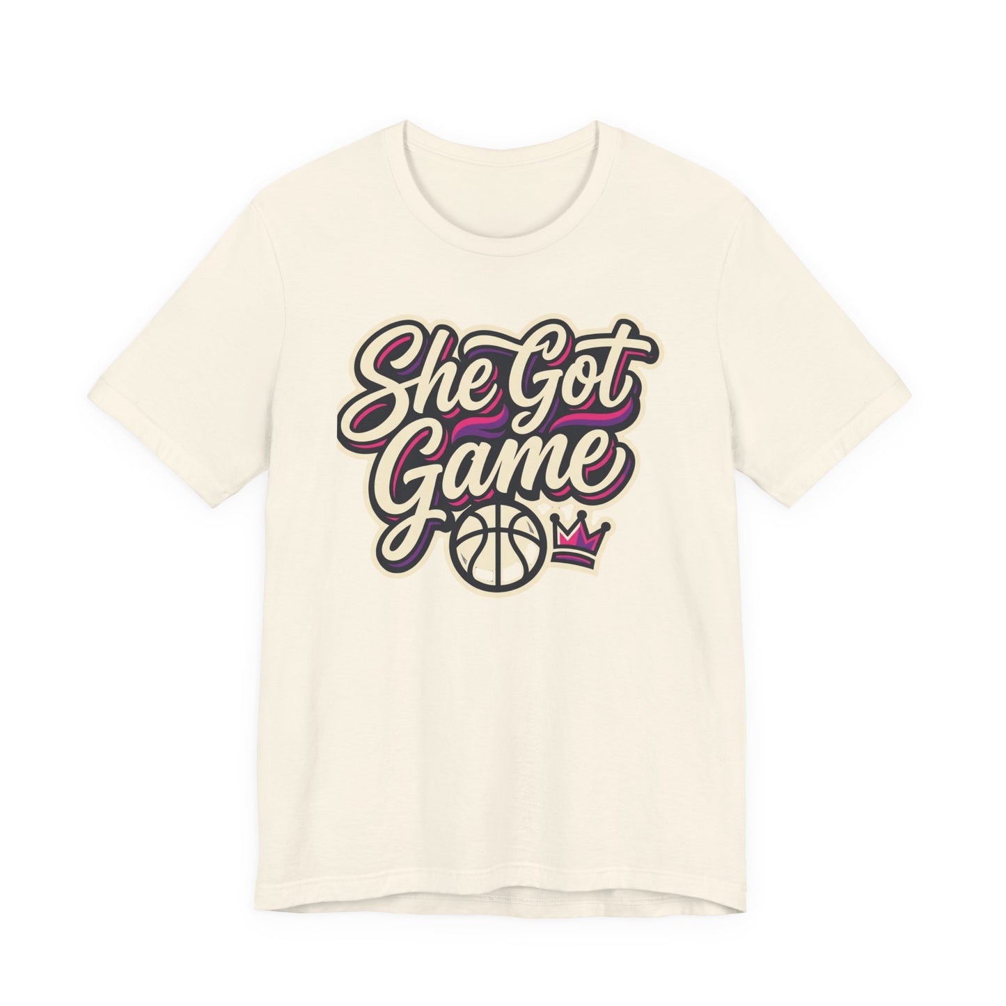 She Got Game Basketball T-Shirt | Women's Hoops Tee | Perfect Gift for Female Players