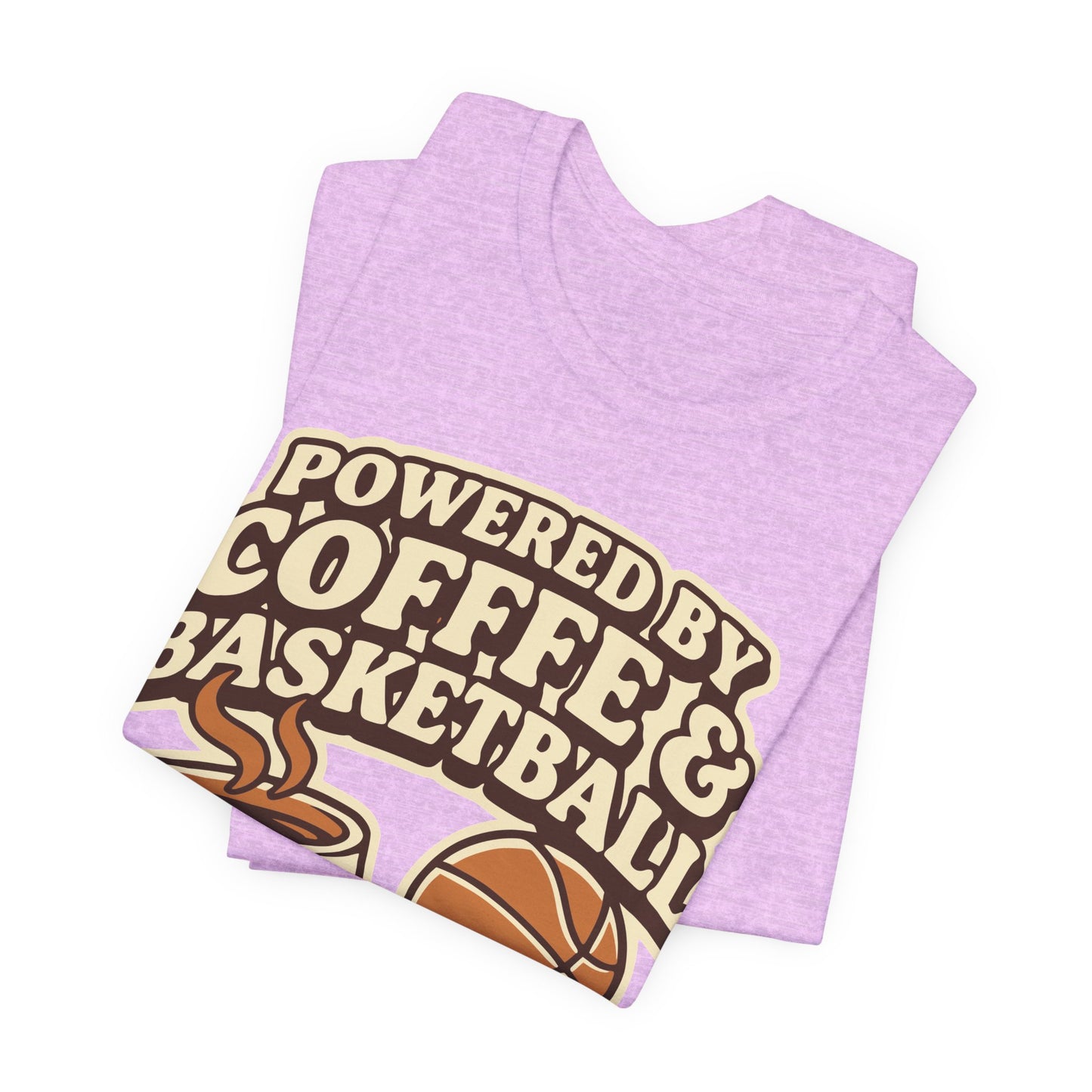Powered by Coffee & Basketball T-Shirt | Witziger Hooper Tee | Perfektes Geschenk