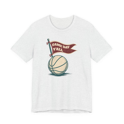 Game Day Y'all Basketball T-Shirt | Vintage Flag Tee | Perfect Gift for Hoopers