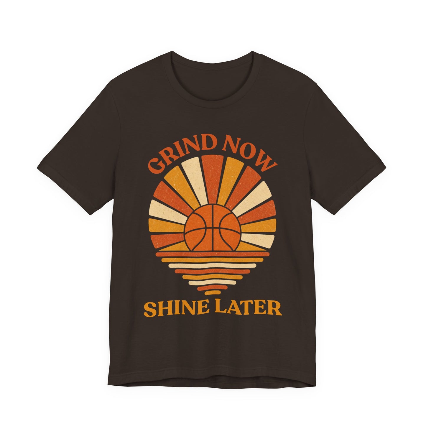 Grind Now Shine Later Basketball T-Shirt | Motivations Tee | Geschenk für Baller
