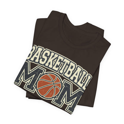 Basketball Mom Vintage Tee | Retro Ball Graphic T-Shirt | Perfect Gift for Hooper Parents