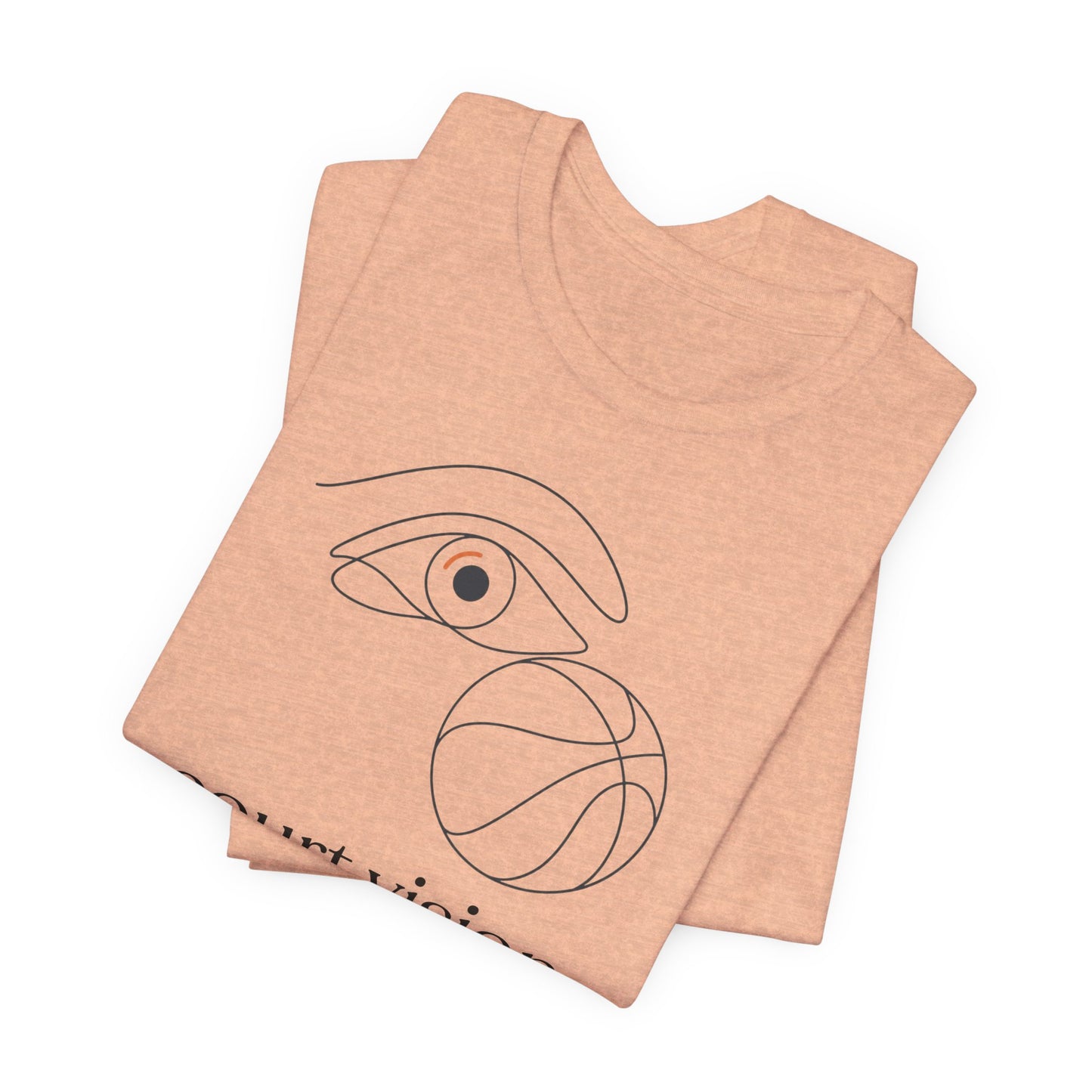 Court Vision Basketball T-Shirt | Minimalist Hooper Tee | Perfect Gift for Players