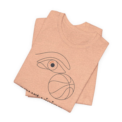 Court Vision Basketball T-Shirt | Minimalist Hooper Tee | Perfect Gift for Players