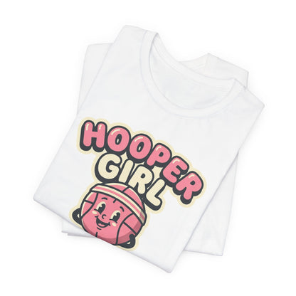Hooper Girl Basketball T-Shirt | Retro Cartoon Tee | Perfect Gift for Female Players