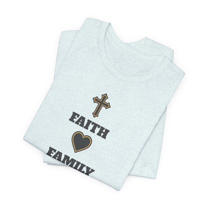 Faith Family Basketball T-Shirt | Inspirational Hooper Tee | Perfect Gift for Players