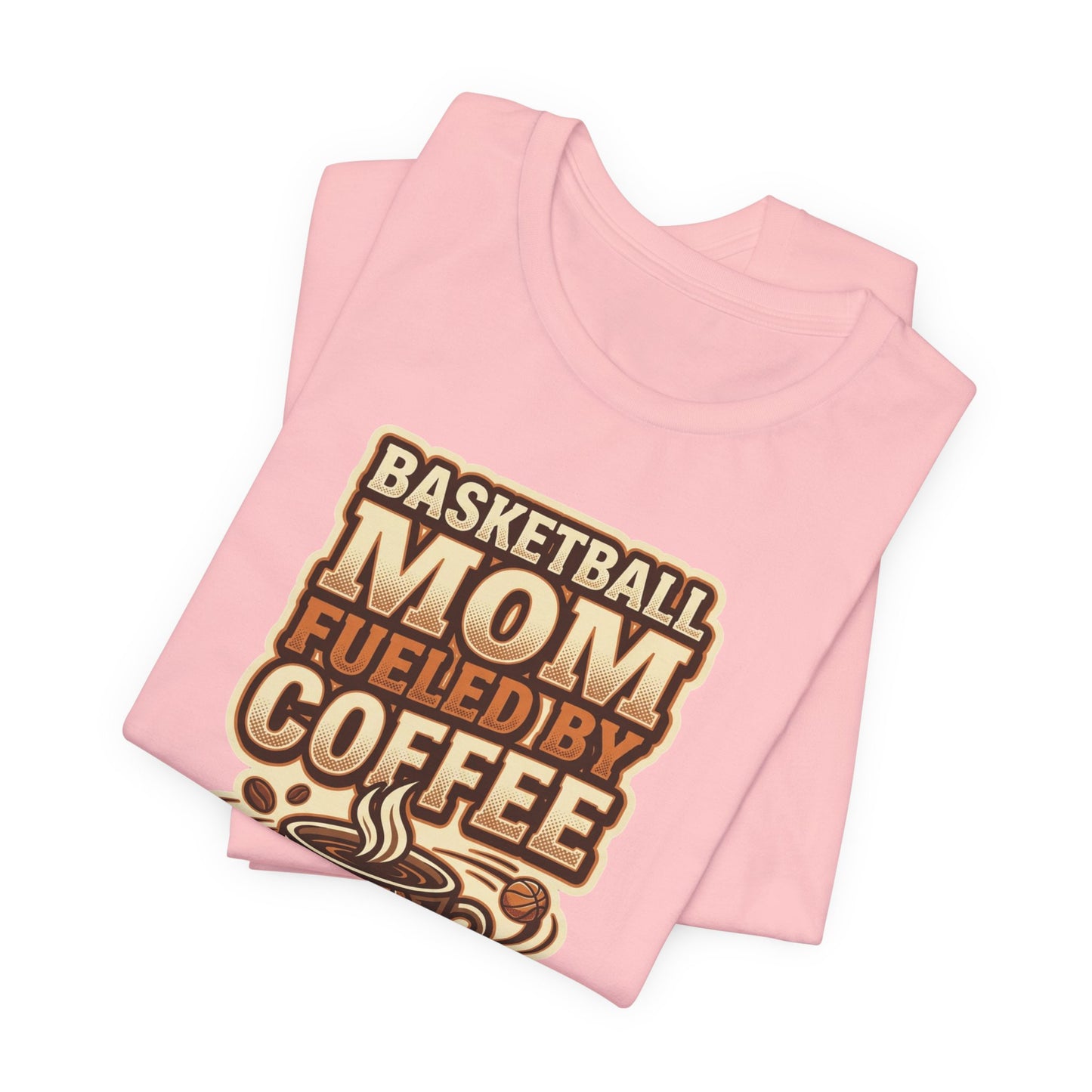 Basketball Mom Fueled by Coffee T-Shirt | Hooper Mom Tee | Perfektes Geschenk