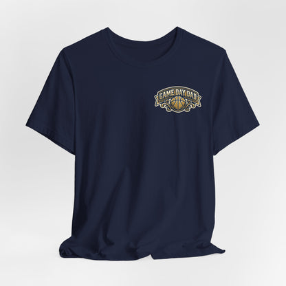 Game Day Dad Basketball T-Shirt | Navy & Gold Hooper Tee | Perfect Dad Gift
