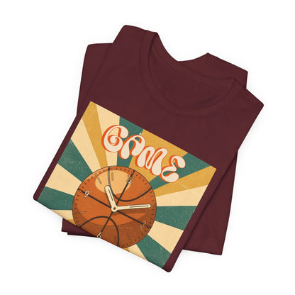 Game Time Basketball Clock T-Shirt | Retro Hooper Tee | Perfect Gift for Ball Players