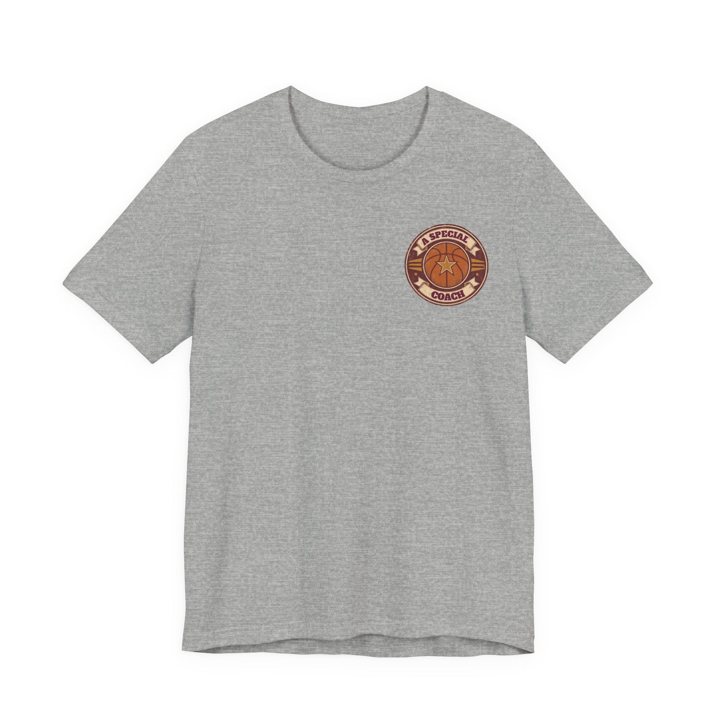 A Special Coach Basketball T-Shirt | Vintage Badge Tee | Perfect Coach Gift