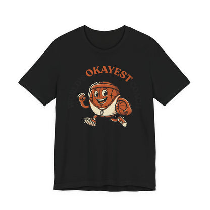 World's Okayest Coach Basketball T-Shirt | Funny Hooper Tee | Gift for Coaches