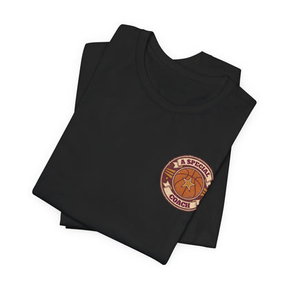A Special Coach Basketball T-Shirt | Vintage Badge Tee | Perfect Coach Gift