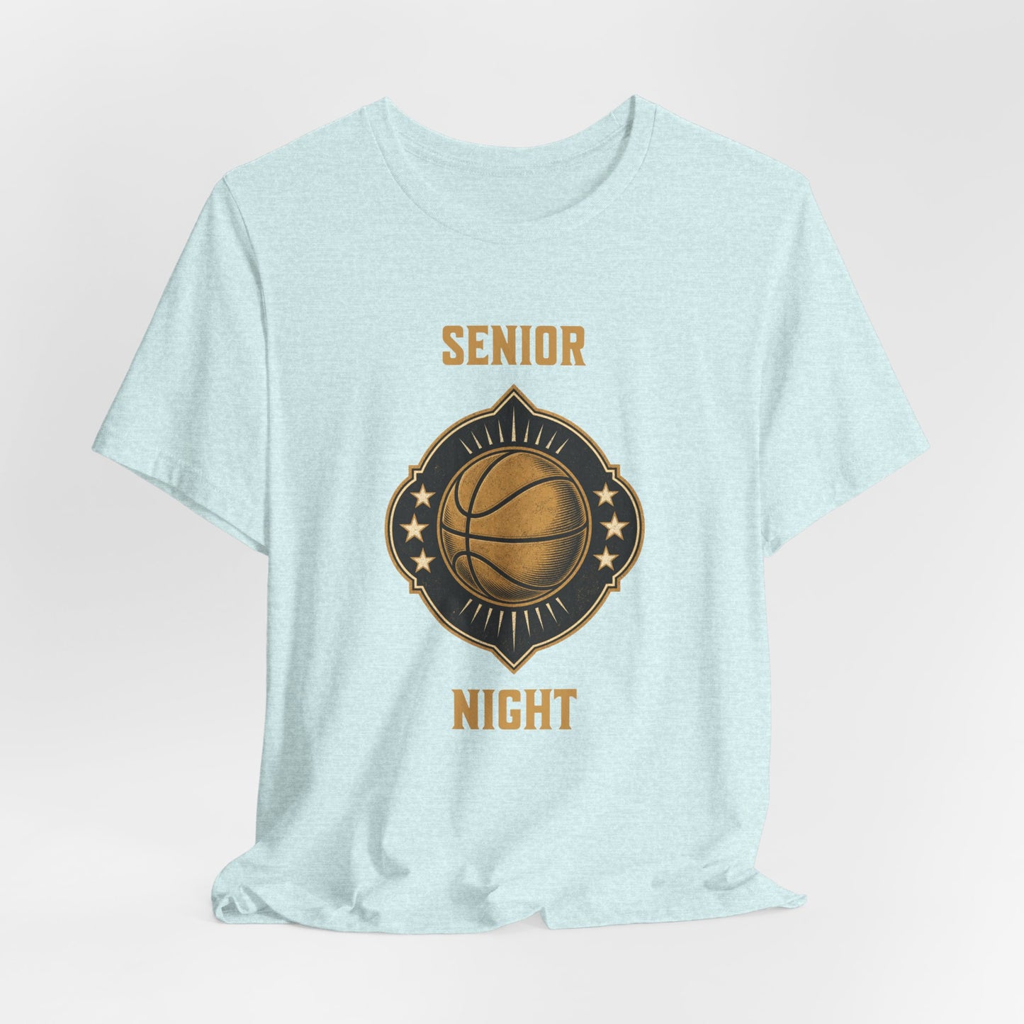 Senior Night Basketball T-Shirt | Gold & Black Hooper Tee | Perfect Gift