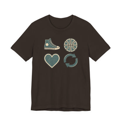 Live Hoop Repeat Basketball T-Shirt | Vintage Hooper Tee | Perfect Gift for Court Players