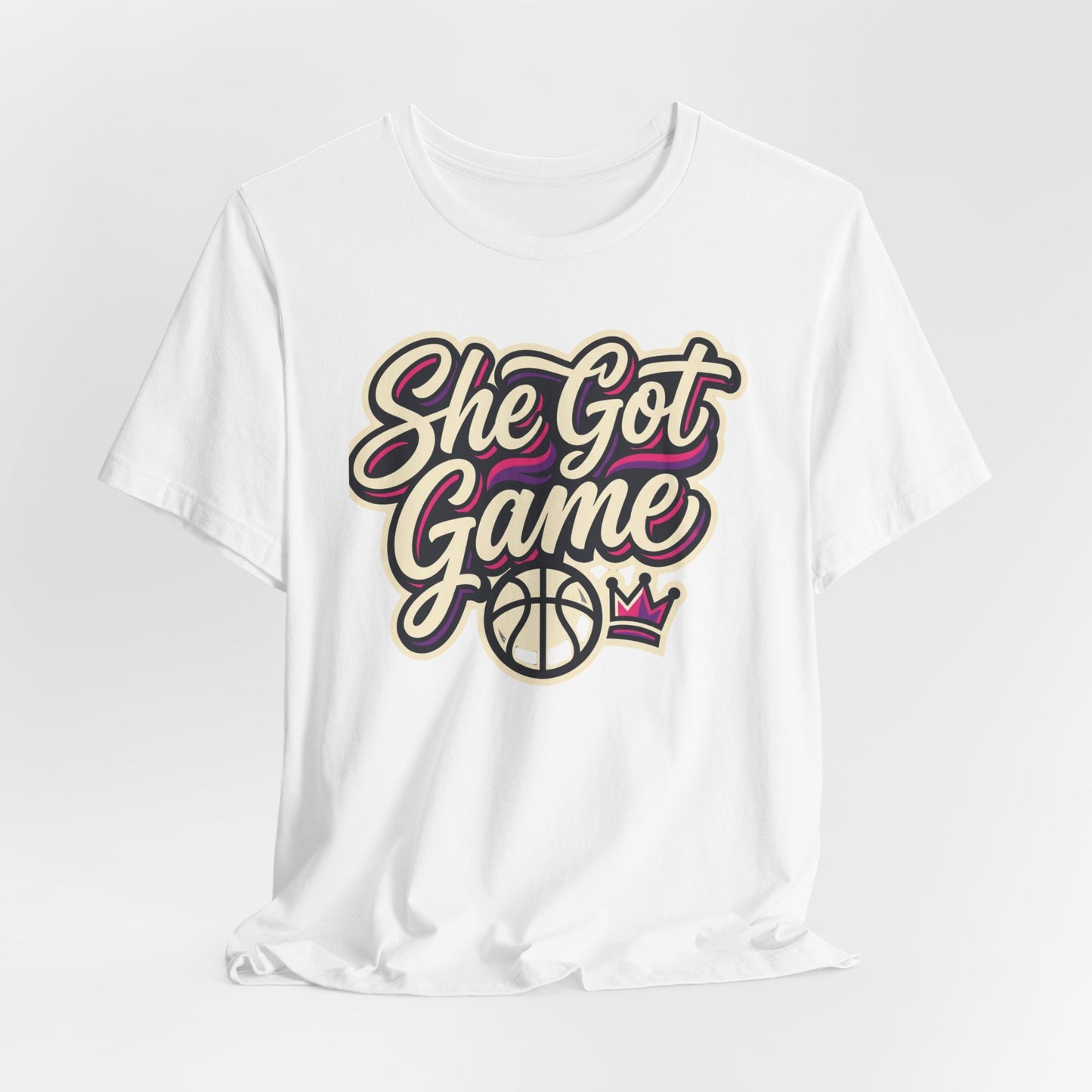 She Got Game Basketball T-Shirt | Women's Hoops Tee | Perfect Gift for Female Players