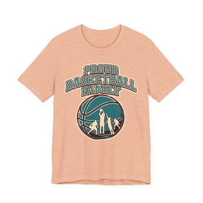 Proud Basketball Family T-Shirt | Vintage Hooper Tee | Perfect Gift for Players