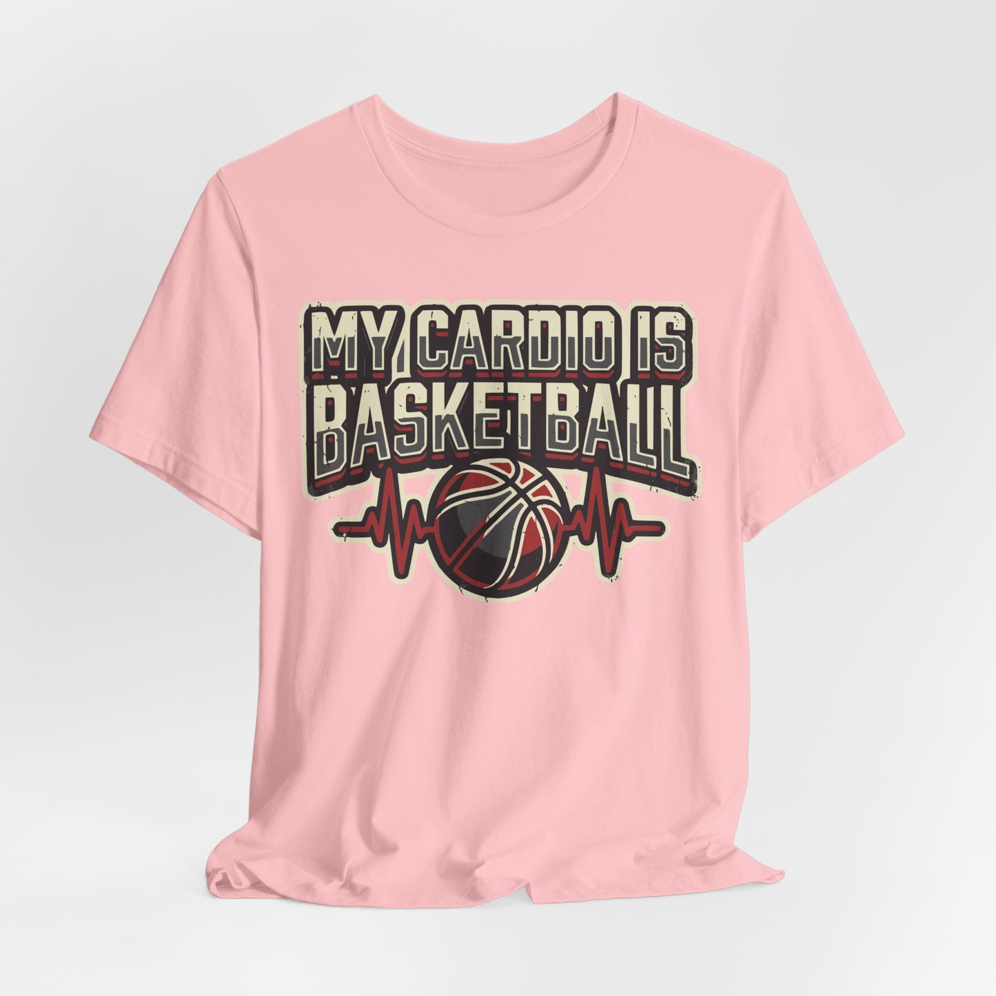 My Cardio is Basketball T-Shirt | Herzschlag Hooper Tee | Geschenk für Spieler