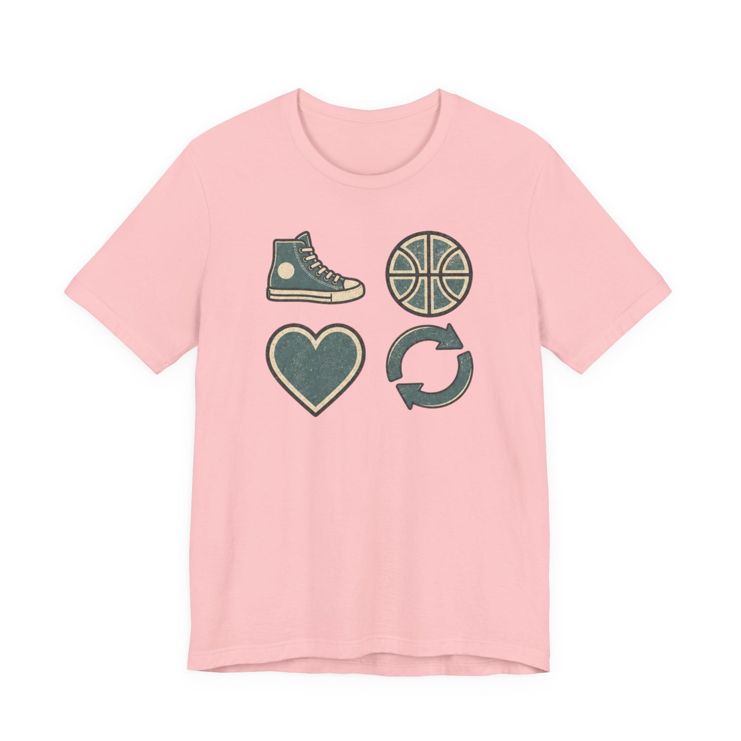 Live Hoop Repeat Basketball T-Shirt | Vintage Hooper Tee | Perfect Gift for Court Players