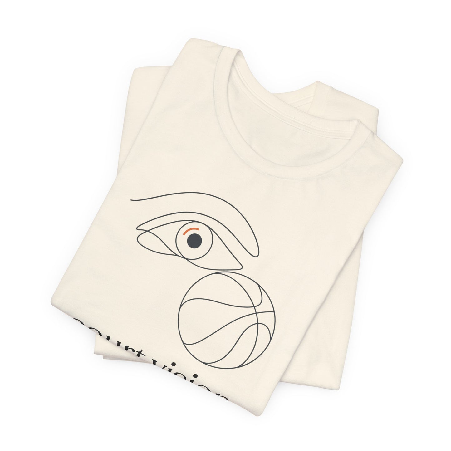 Court Vision Basketball T-Shirt | Minimalist Hooper Tee | Perfect Gift for Players
