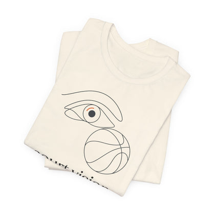 Court Vision Basketball T-Shirt | Minimalist Hooper Tee | Perfect Gift for Players