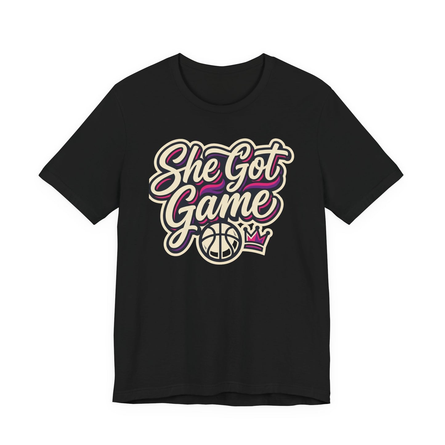 She Got Game Basketball T-Shirt | Women's Hoops Tee | Perfect Gift for Female Players