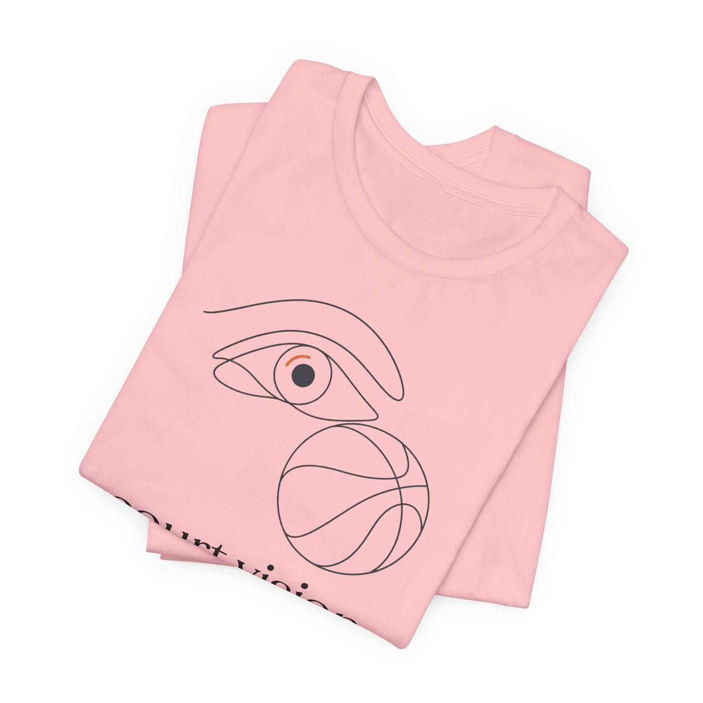 Court Vision Basketball T-Shirt | Minimalist Hooper Tee | Perfect Gift for Players